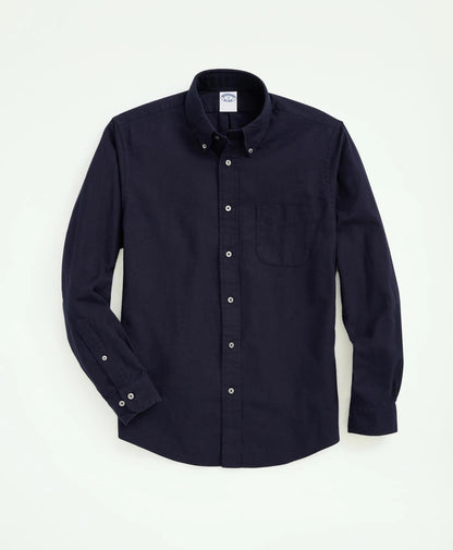 Portuguese Flannel Polo Button Down Collar Shirt | Brooks Brothers for sale