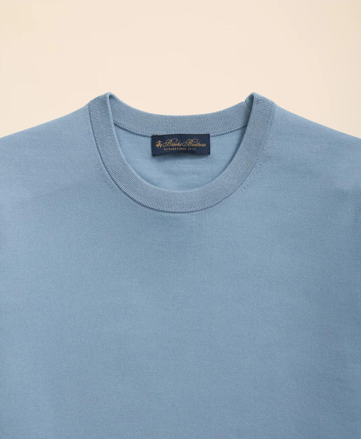Lightweight Luxe All-Season Sweater, Short Sleeve Crewneck | Brooks Brothers sale