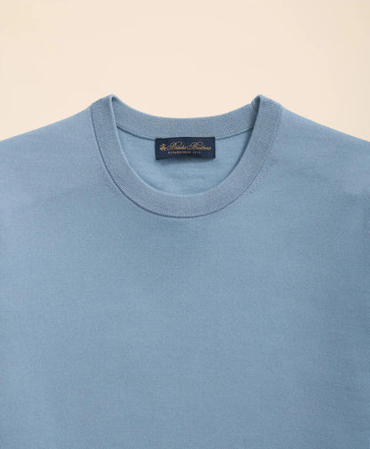 Lightweight Luxe All-Season Sweater, Short Sleeve Crewneck | Brooks Brothers sale