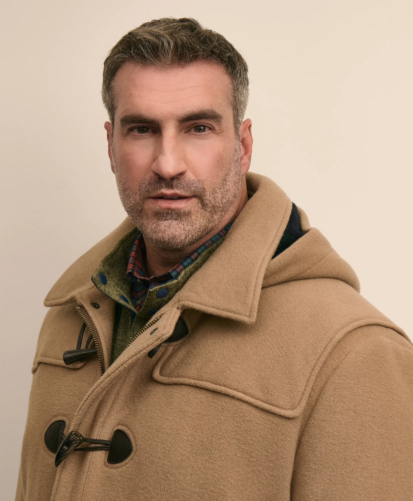 Big & Tall Classic Wool Duffle Coat | Brooks Brothers online shop