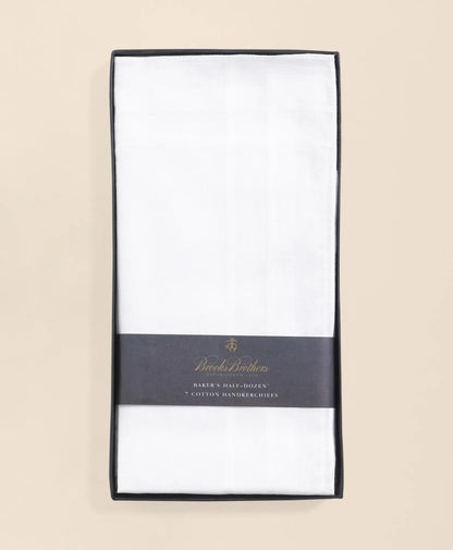 Pure Cotton Handkerchiefs-Set of 6 | Brooks Brothers outlet