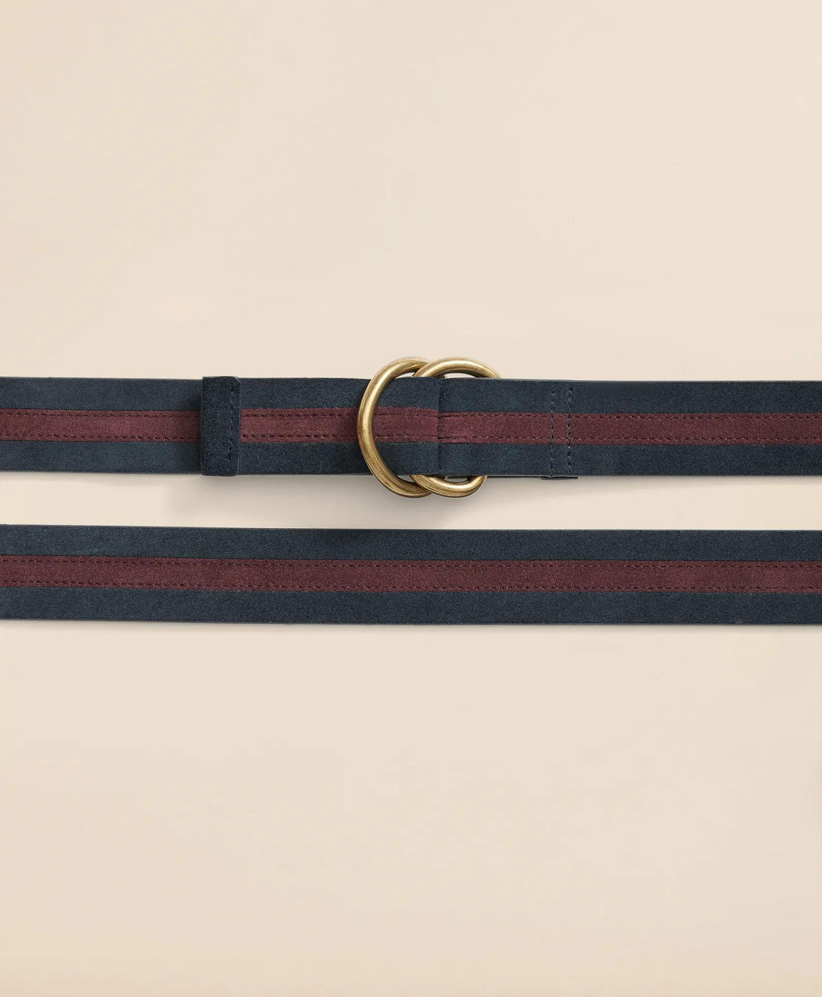 Suede Stripe D-Ring Belt | Brooks Brothers for sale