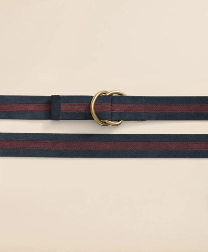 Suede Stripe D-Ring Belt | Brooks Brothers for sale