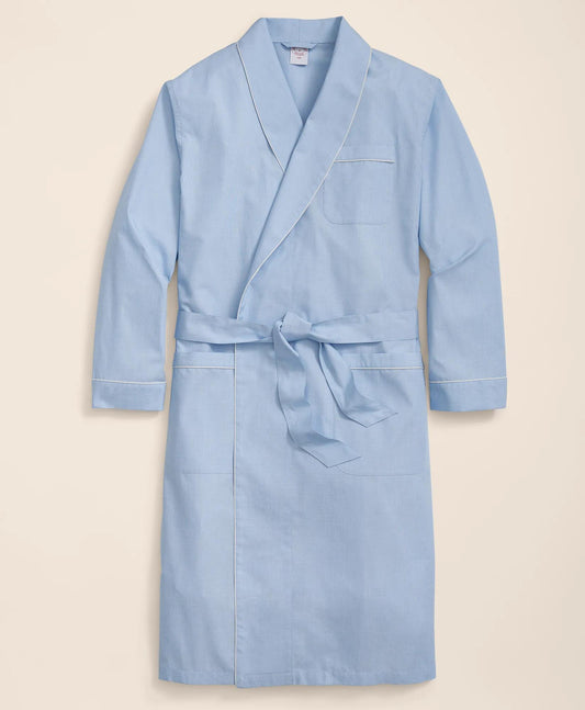 Cotton Broadcloth Robe | Brooks Brothers online