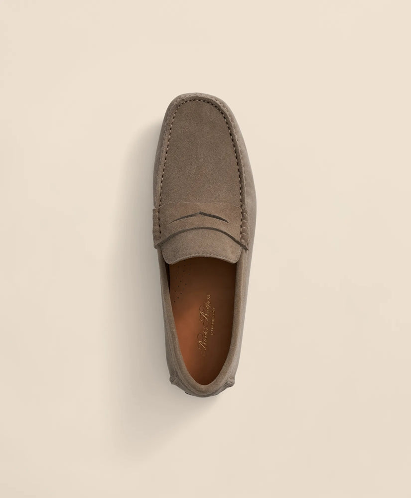 Jefferson Suede Driving Moccasins | Brooks Brothers sale