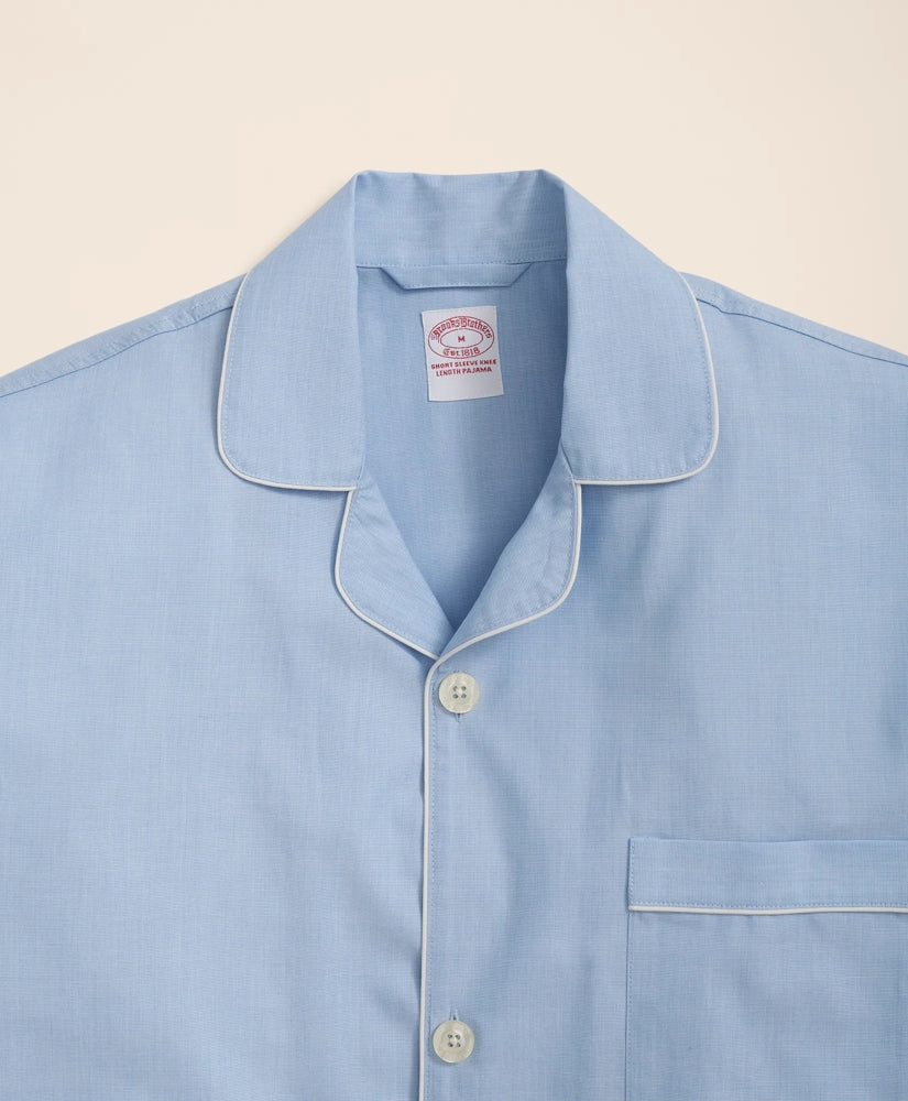 Cotton Broadcloth Short Pajamas | Brooks Brothers outlet