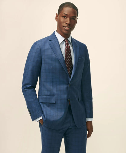 American-Made Classic Fit Multi-Checked 1818 Suit | Brooks Brothers online shop