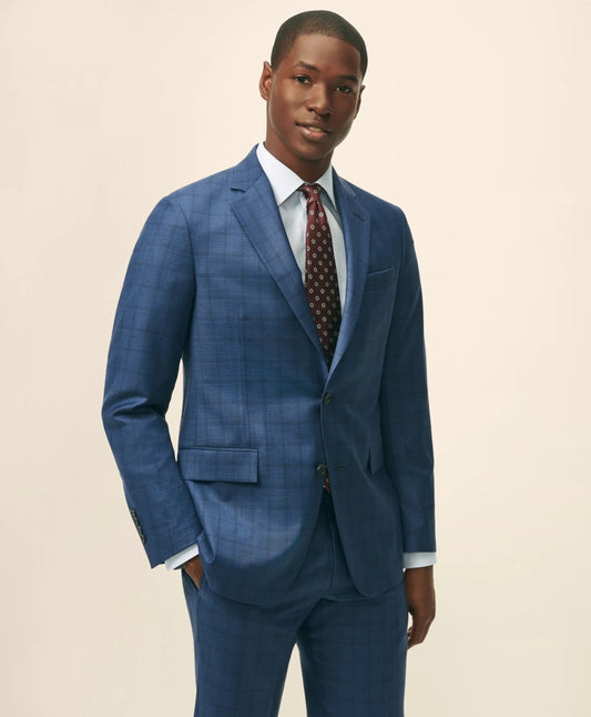 American-Made Classic Fit Multi-Checked 1818 Suit | Brooks Brothers online shop