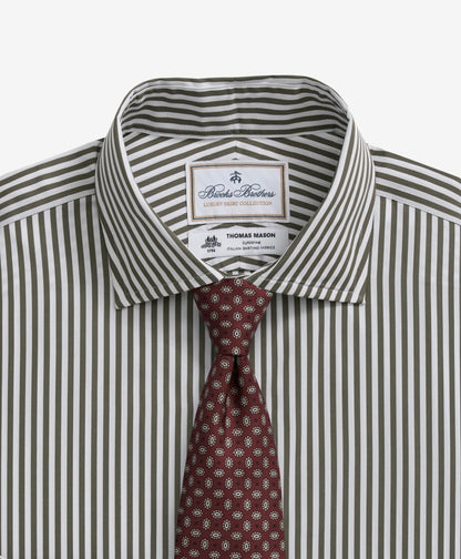 Brooks Brothers X Thomas Mason® Cotton English Collar, Striped Dress Shirt | Brooks Brothers sale