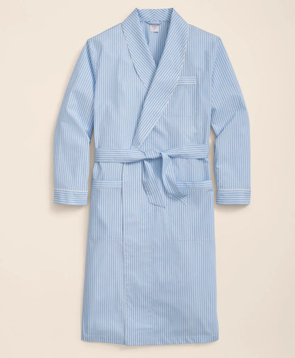 Cotton Broadcloth Bengal Striped Robe | Brooks Brothers discount