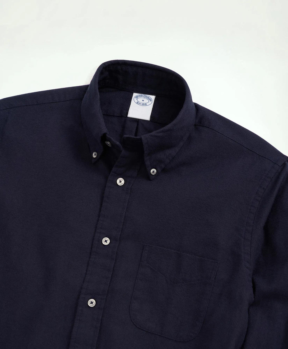 Portuguese Flannel Polo Button Down Collar Shirt | Brooks Brothers for sale