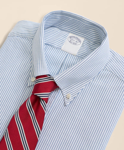 American-Made Oxford Cloth Button-Down Stripe Dress Shirt | Brooks Brothers online shop