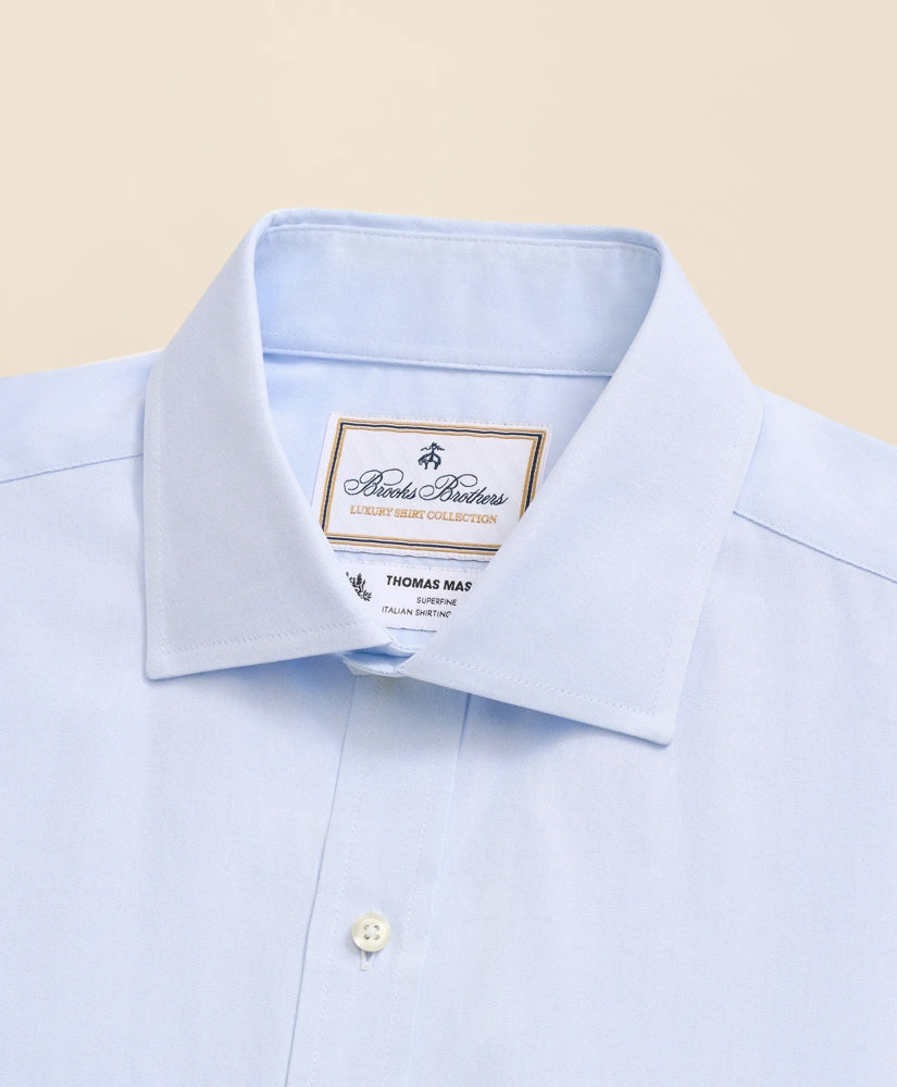 Brooks Brothers X Thomas Mason® Cotton Pinpoint Oxford English Collar Dress Shirt | Brooks Brothers on sale