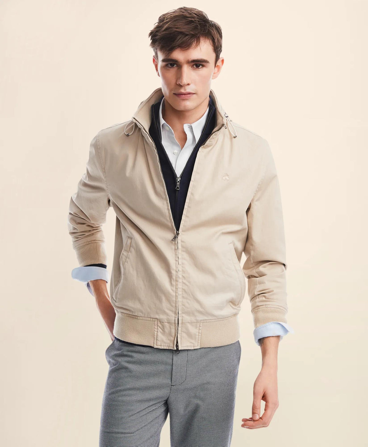 Cotton Bomber Jacket | Brooks Brothers online shop