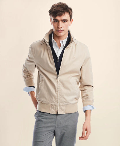 Cotton Bomber Jacket | Brooks Brothers online shop