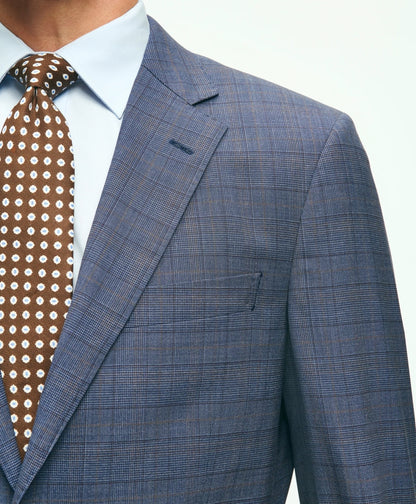 Traditional Fit Wool Checked 1818 Suit | Brooks Brothers online shop
