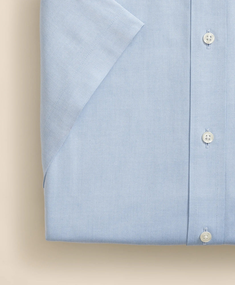 Stretch Supima® Cotton Non-Iron Ainsley Collar, Short-Sleeve Dress Shirt | Brooks Brothers outlet