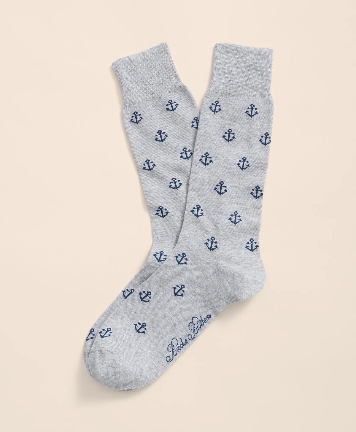 Cotton Blend Anchor Motif Socks | Brooks Brothers for sale