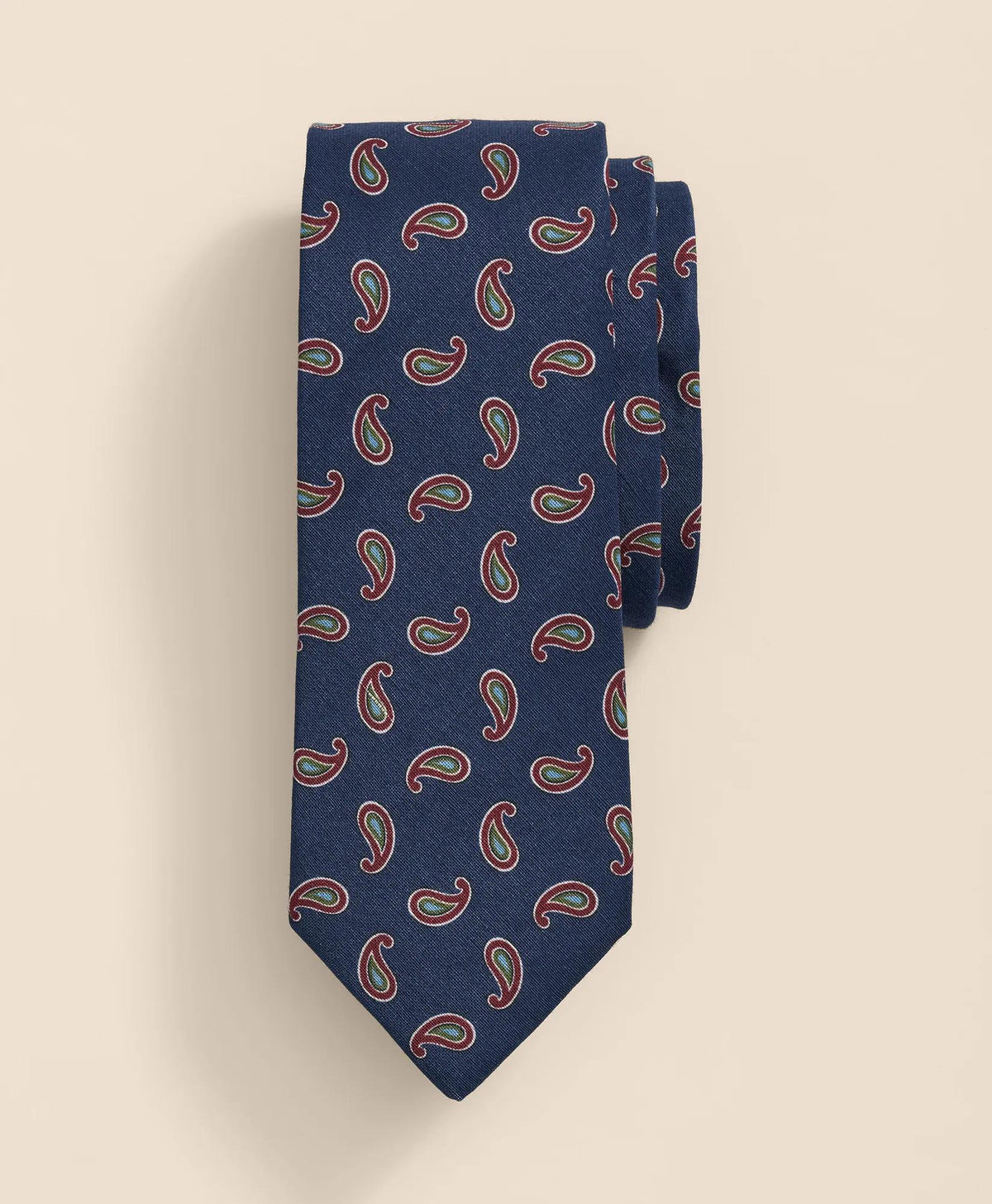 Linen-Silk Paisley Tie | Brooks Brothers online