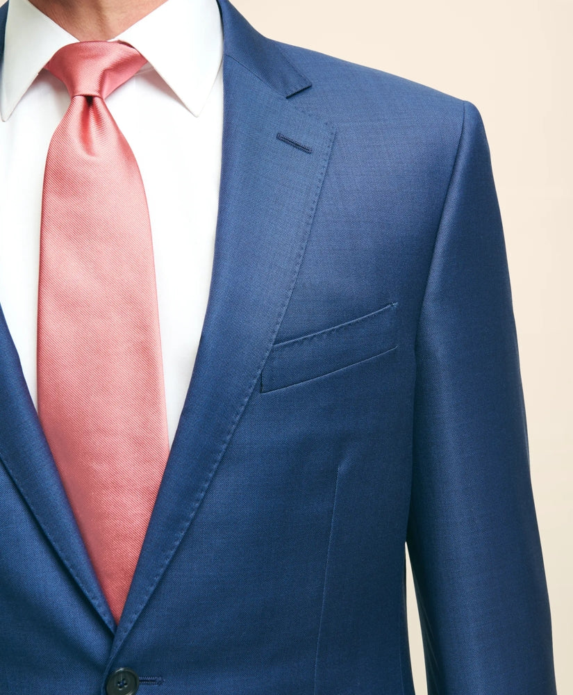 Traditional Fit Wool Sharkskin 1818 Suit | Brooks Brothers discount