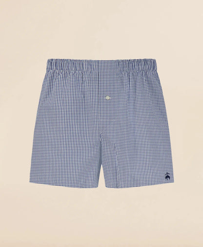 Slim Fit Cotton Broadcloth Check Boxers | Brooks Brothers online