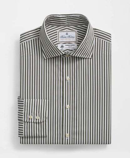 Brooks Brothers X Thomas Mason® Cotton English Collar, Striped Dress Shirt | Brooks Brothers sale