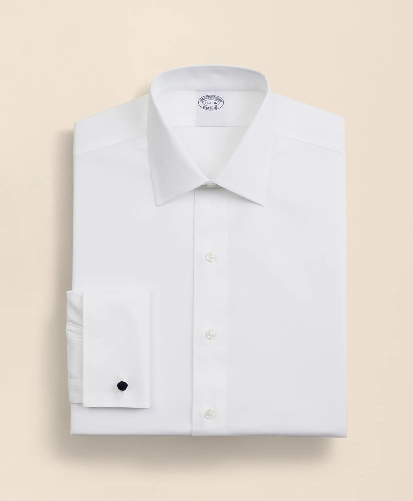 Stretch Supima® Cotton Non-Iron Pinpoint Oxford Ainsley Collar Dress Shirt | Brooks Brothers online shop