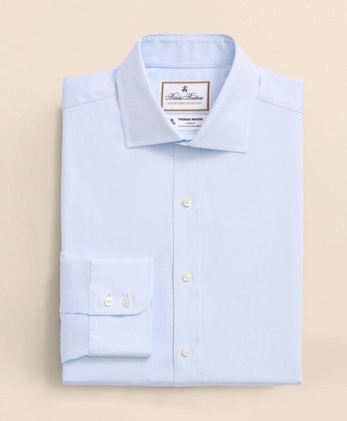 Brooks Brothers X Thomas Mason® Cotton Pinpoint Oxford English Collar Dress Shirt | Brooks Brothers on sale