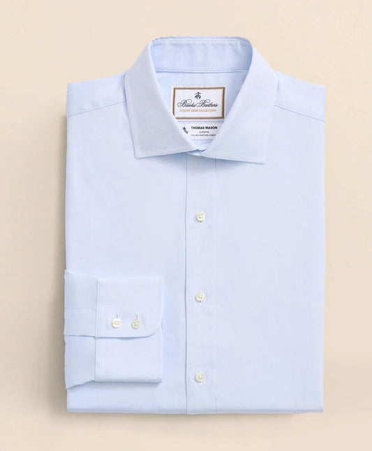Brooks Brothers X Thomas Mason® Cotton Pinpoint Oxford English Collar Dress Shirt | Brooks Brothers on sale