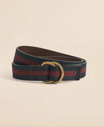 Suede Stripe D-Ring Belt | Brooks Brothers for sale