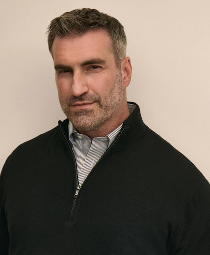 Big & Tall Ultimate Merino Wool Quarter-Zip Sweater | Brooks Brothers online shop