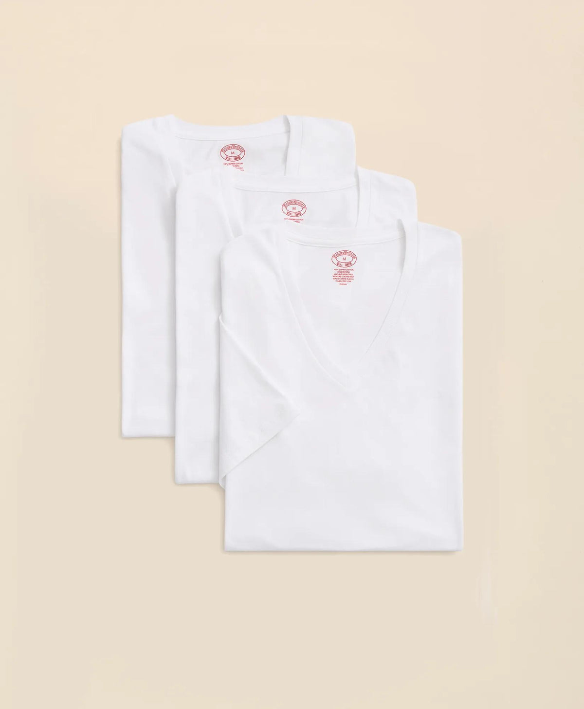 Supima® Cotton V-Neck Undershirt-3 Pack | Brooks Brothers on sale