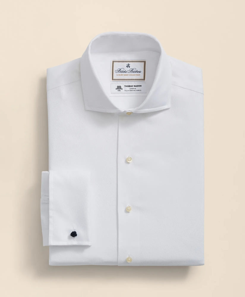 Brooks Brothers X Thomas Mason® Cotton Twill Londoner Collar Dress Shirt | Brooks Brothers on sale