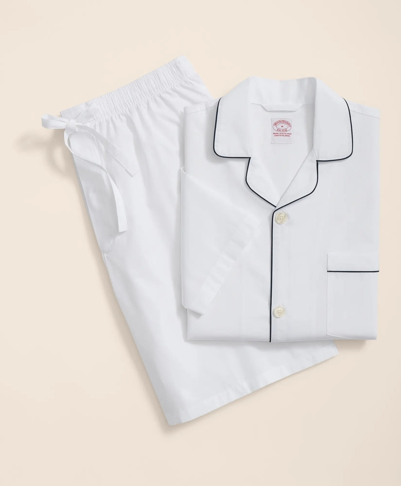 Cotton Broadcloth Short Pajamas | Brooks Brothers discount