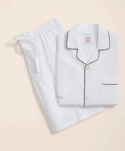 Cotton Broadcloth Short Pajamas | Brooks Brothers discount