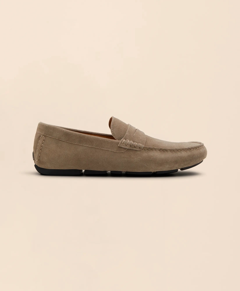 Jefferson Suede Driving Moccasins | Brooks Brothers sale