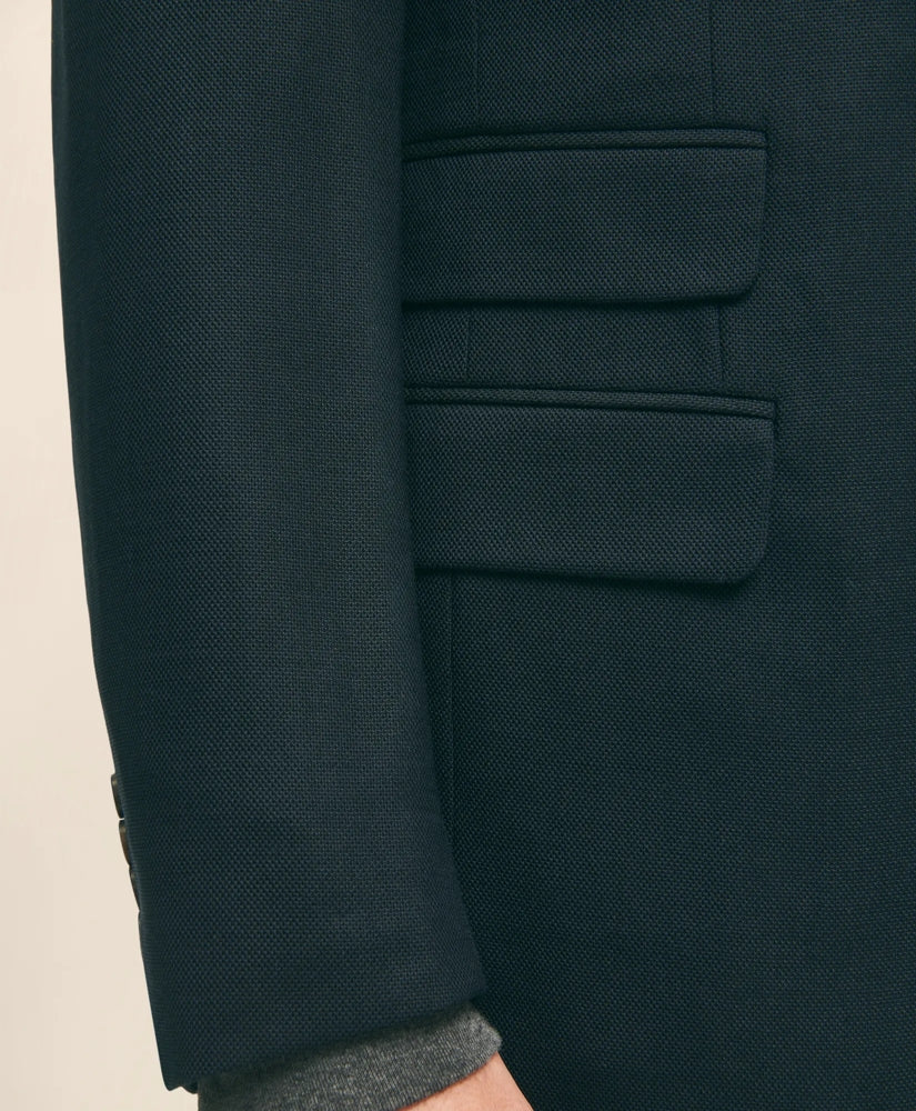 Slim Fit Stretch Wool Hopsack Blazer | Brooks Brothers on sale