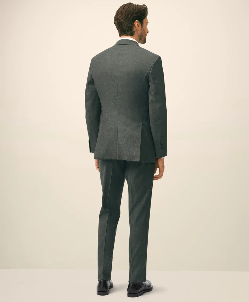 Classic Fit Wool Windowpane 1818 Suit | Brooks Brothers for sale