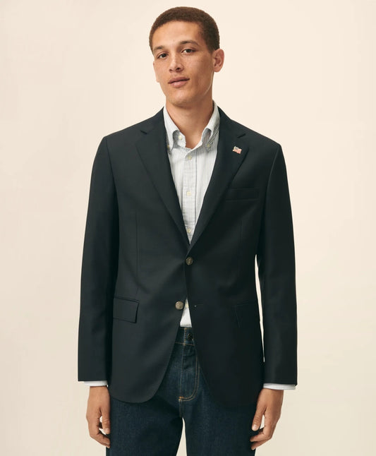Slim Fit Stretch Saxxon™ Wool 1818 Blazer | Brooks Brothers discount