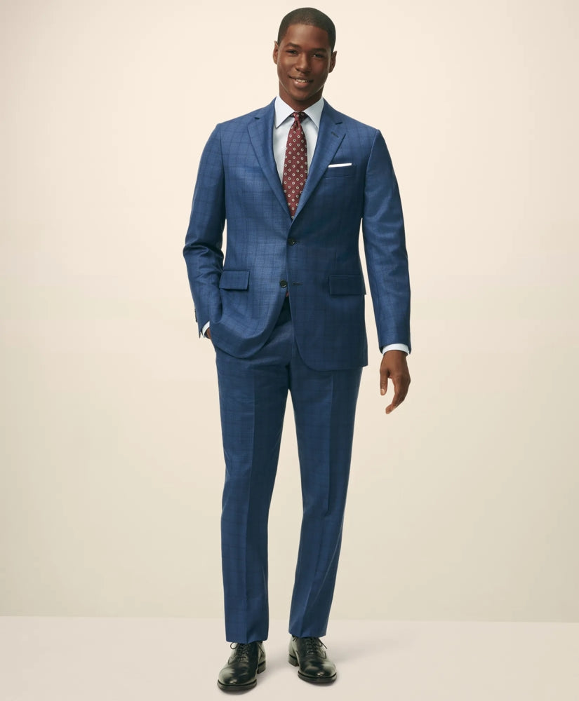 American-Made Classic Fit Multi-Checked 1818 Suit | Brooks Brothers online shop