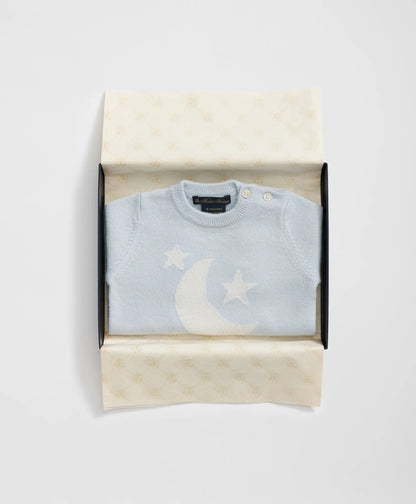 Cashmere Moon Motif Onesie | Brooks Brothers on sale
