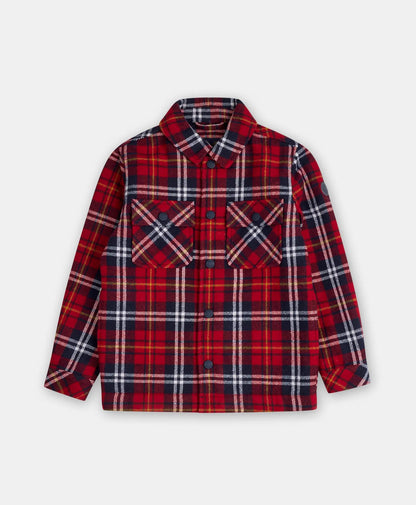 Boys Plaid Flannel Teddy Fleece Shirt Jacket | Brooks Brothers sale
