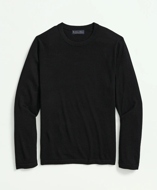 Lightweight Luxe All-Season Sweater, Crewneck | Brooks Brothers discount