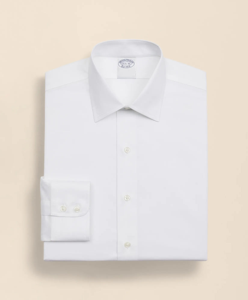Stretch Supima® Cotton Non-Iron Twill Ainsley Collar Dress Shirt | Brooks Brothers on sale