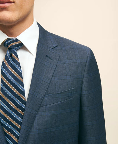 Slim Fit Wool Checked 1818 Suit | Brooks Brothers on sale