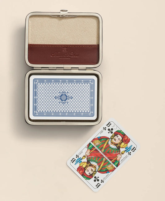 Travel Playing Cards With Calfskin Case | Brooks Brothers online shop