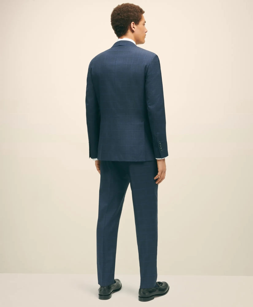 Slim Fit Wool Checked 1818 Suit | Brooks Brothers on sale