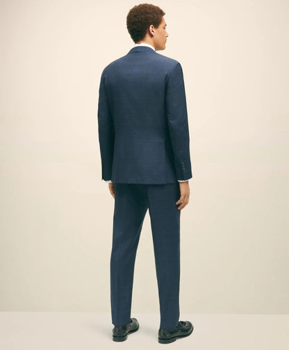 Slim Fit Wool Checked 1818 Suit | Brooks Brothers on sale