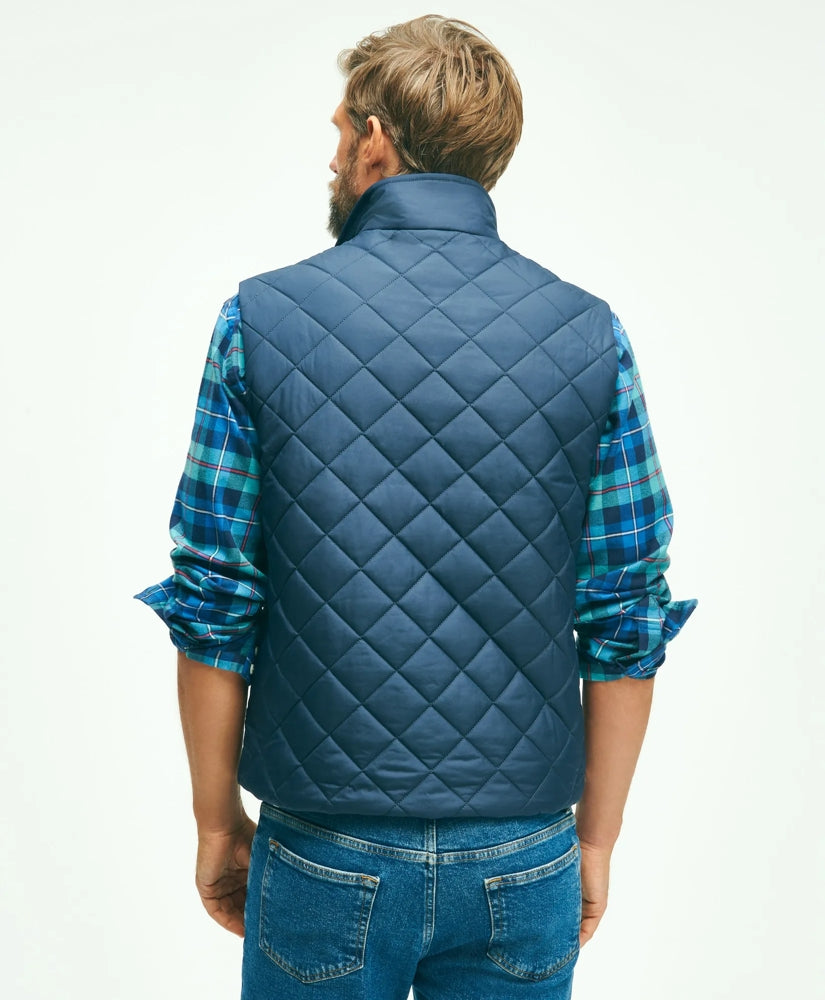 Water Repellent Diamond Quilted Vest | Brooks Brothers outlet