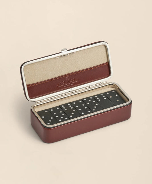 Travel Dominoes Game With Calfskin Case | Brooks Brothers for sale